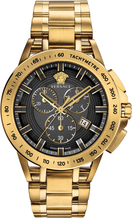 Versace VE3E00821 Sport Tech heren horloge 45 mm Zwart