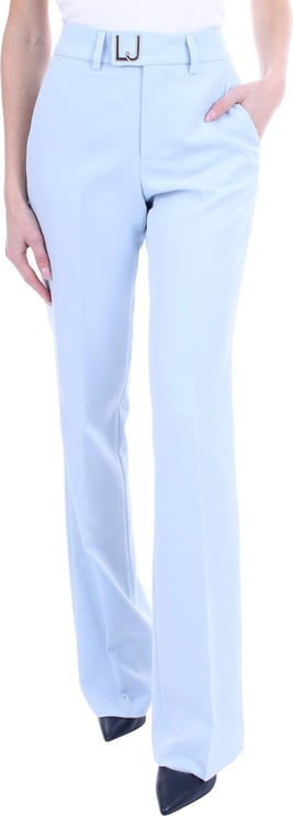 Liu Jo Trousers Light Blue Blauw