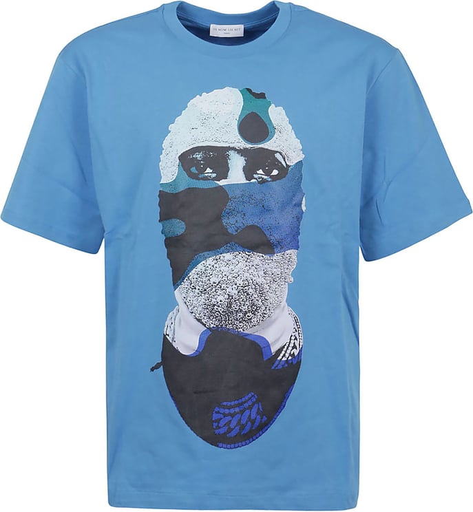 Ih Nom Uh Nit T-Shirt Relaxed Fit With Mask Blu Blauw