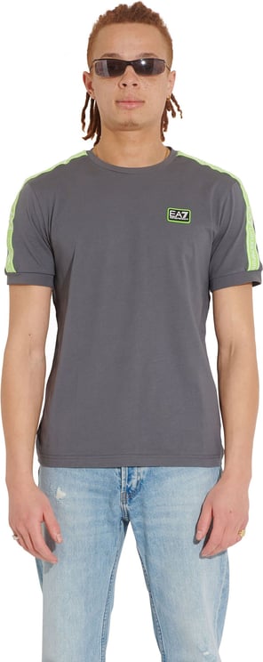 EA7 T-shirt Grey Green Grijs