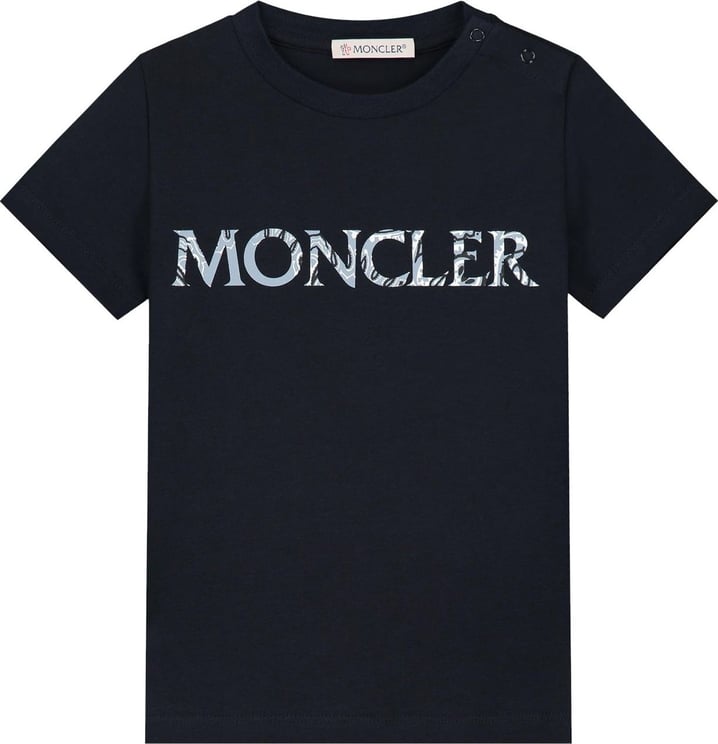 Moncler Ss T-shirt Blauw