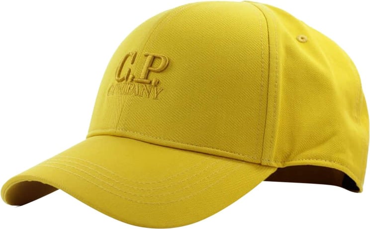 C.p. Company Mustard Baseball Cap With Logo Yellow