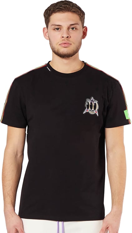 My Brand Mb Green Taping T-Shirt Zwart