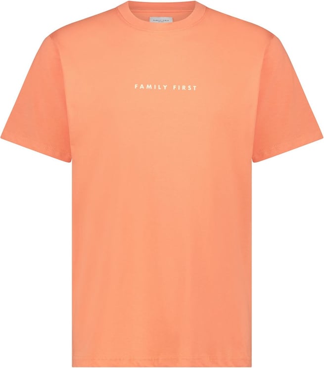 Family First Basic T-Shirt Peach Senior Oranje