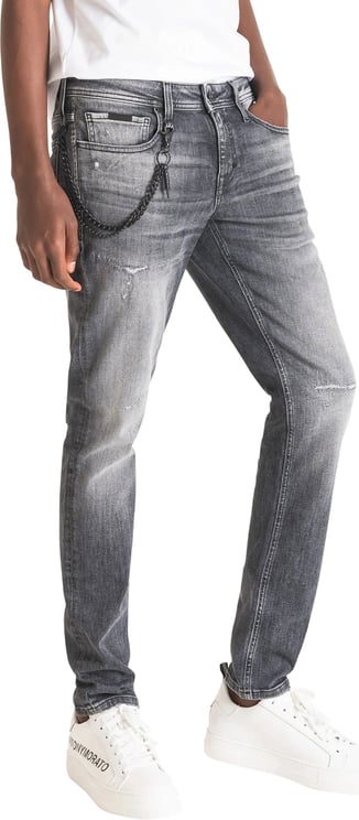 Iggy Tapered Fit Jeans Grey Steel
