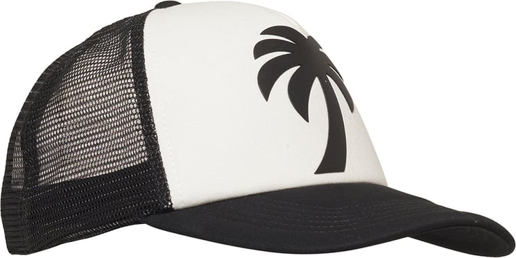 Palm Angels black and white cap Wit
