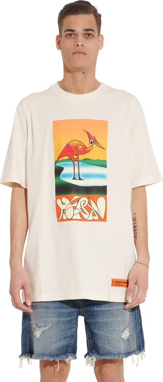 Heron Preston logo print T-shirt Wit