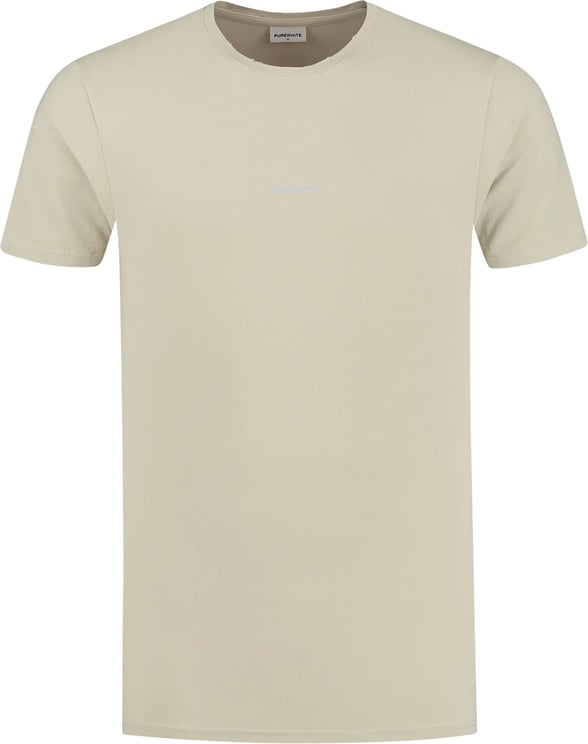 Purewhite Future Triangles T-shirt Beige