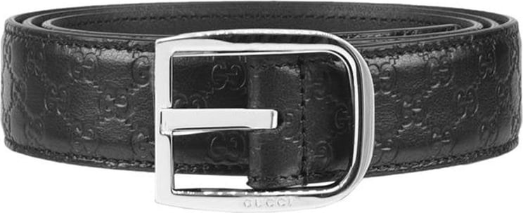 Gucci Gucci Men's Black Belt Soft Microguccissima Leather Mod.510309 BMJ0N 005 1000 Zwart