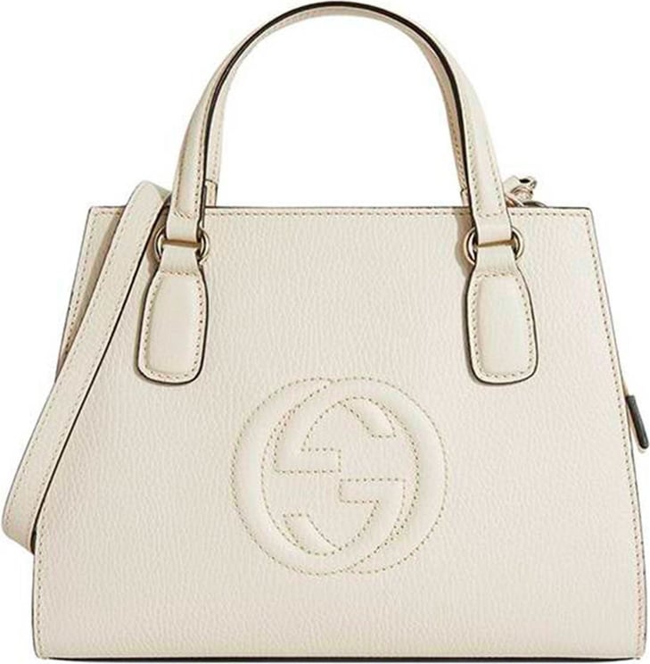 Gucci Gucci Handbag Soho White Woman Leather Dollar Calf Mod. 607722 CAO0G 006 Wit