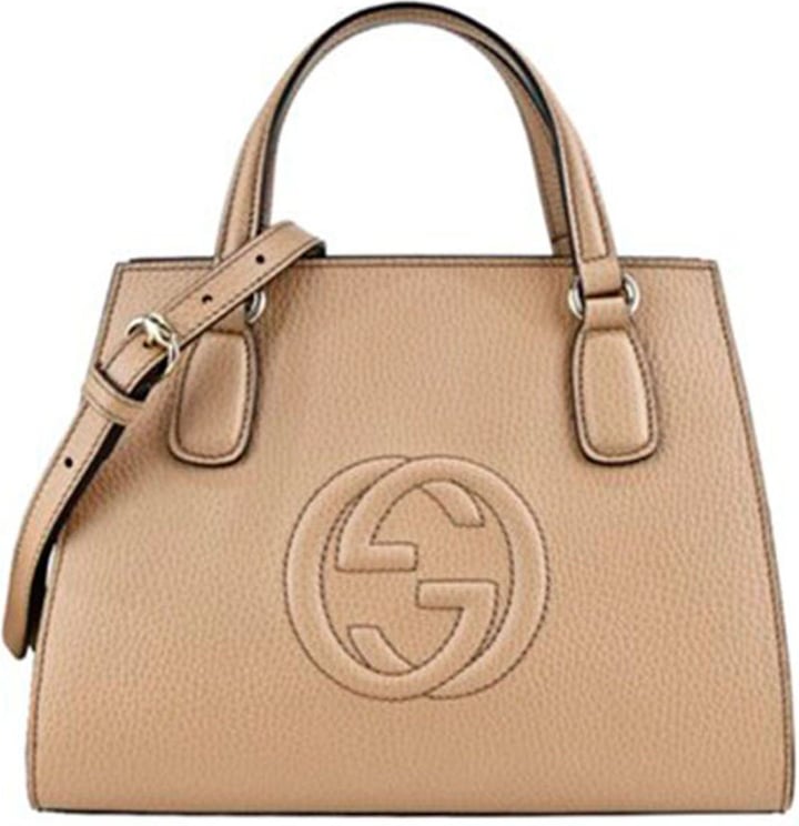 Gucci Gucci Handbag Soho Beige Woman Leather Dollar Calf Mod. 607722 CAO0G 2754 Beige