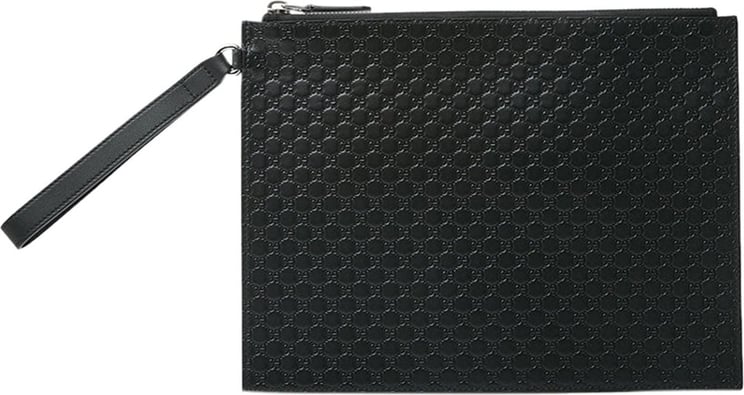 Gucci Gucci Handbag Pouch Black Man Microguccissima Mod. 544477 BMJ1N 1000 Zwart