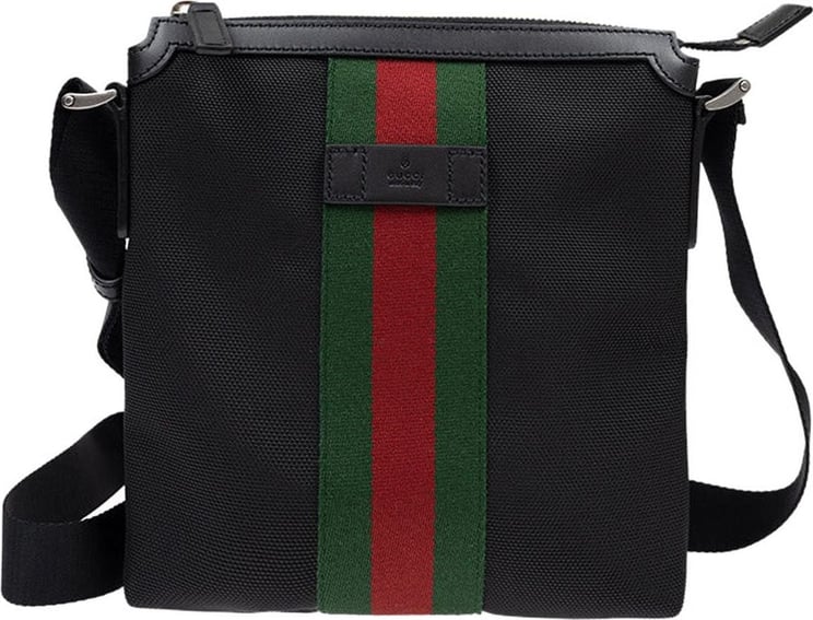 Gucci Messenger Bag Black Man Technocanvas Zipper Mod. 631195 KWT7N