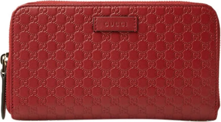 Gucci Women's Red Wallet Microguccissima Leather Mod. 449391 BMJ1G 007 6420