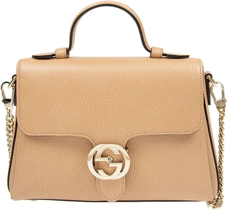 Gucci Gucci Beige Woman Handbag Logo Leather Dollar Calf Mod.510302 CAO0G 2754 Beige