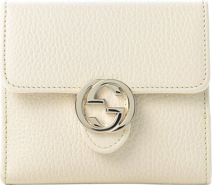 Gucci White Woman Wallet Logo Leather Dollar Calf Mod. 615525 CAO0G 006 9522