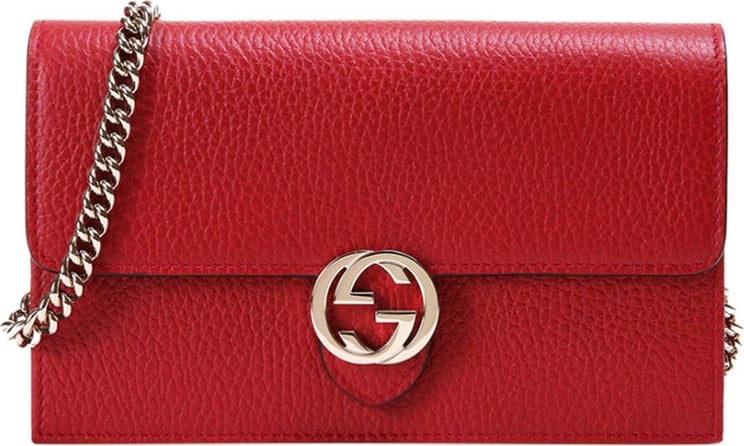 Gucci Gucci Red Shoulder Bag Woman Leather Dollar Calf Mod.510314 CAO0G 6420 Rood