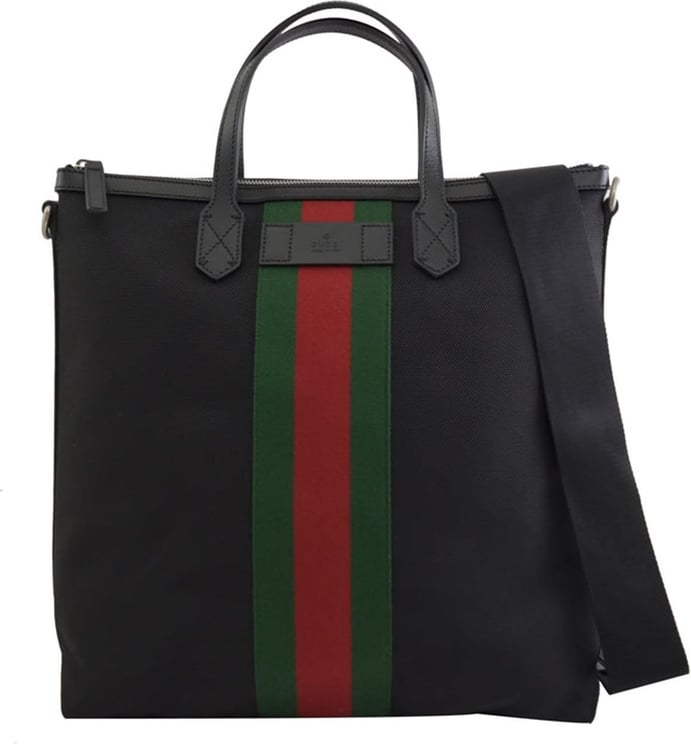 Gucci Gucci Tote Bag Black Man Technocanvas Zipper Mod. 619751 KWT7N 001 Zwart