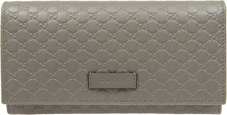 Gucci Women's Gray Wallet Soft Microguccissima Leather Mod. 449396 BMJ1G 1226