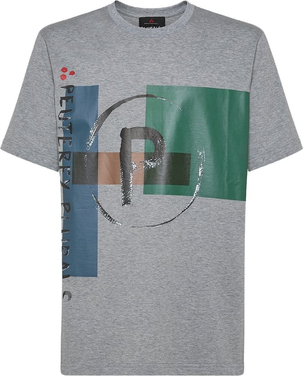 Light jersey t-shirt with coloured print