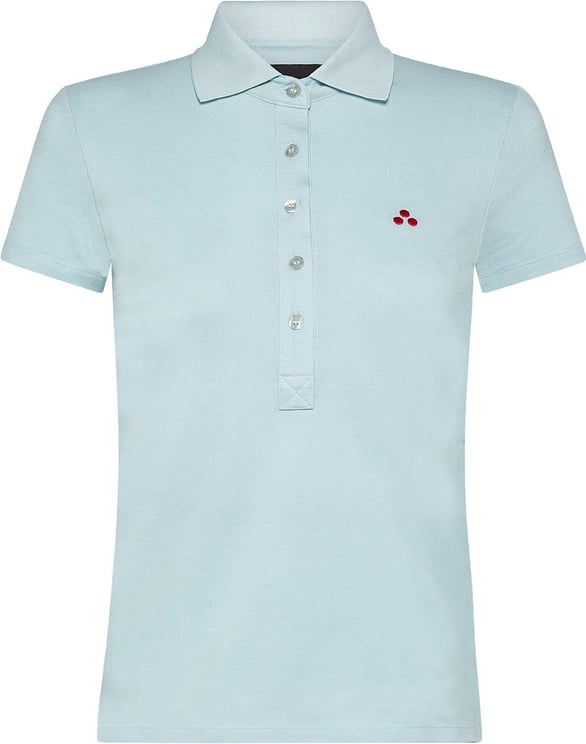 Peuterey Soft pique polo with embroidered logo Groen