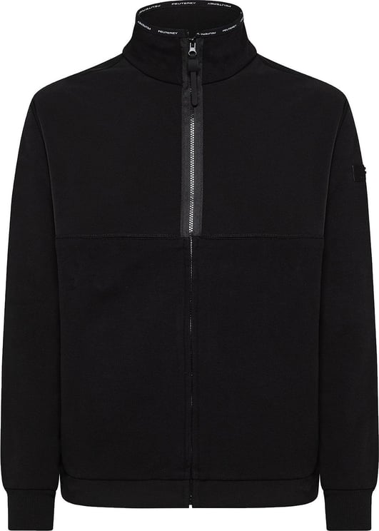 Peuterey Dual-fabric sweater Zwart
