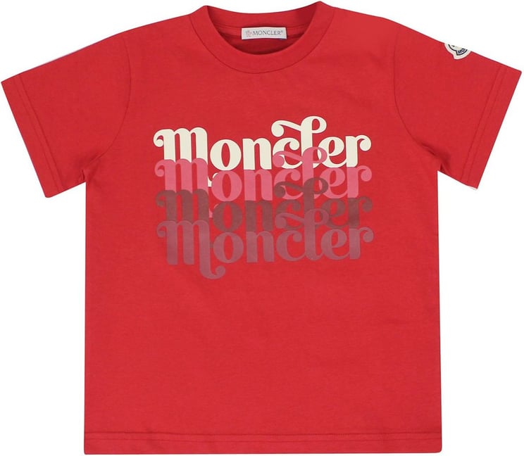 Moncler Red Boy T-shirt Rood