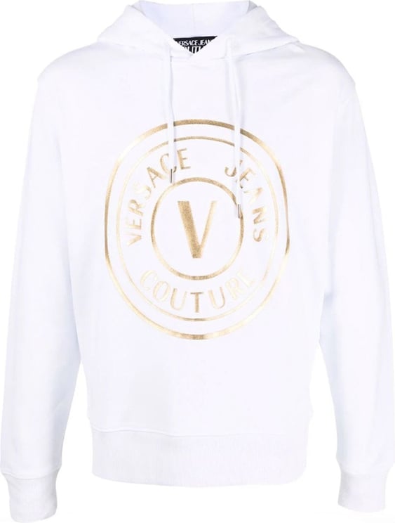 Versace Jeans Couture White Man Sweatshirt Wit