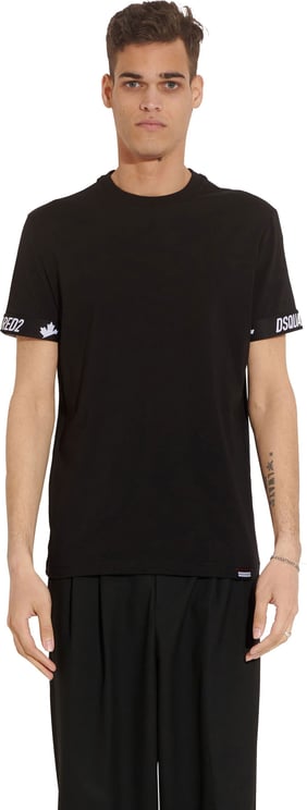 Dsquared2 Round Neck T-shirt zwart Zwart