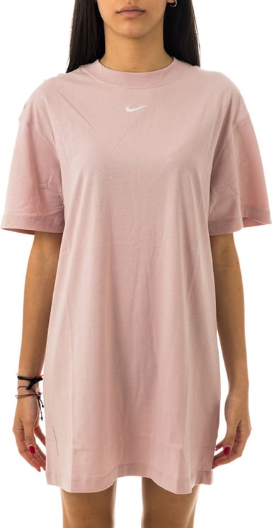 Nike Dress Woman Oversize Dress Tee Cj2242-645 Pink