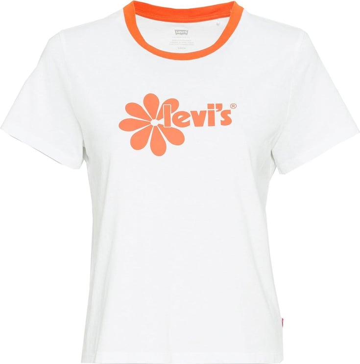 Levi's T-shirt Woman Graphic Jordie Tee A0458-0052 Wit