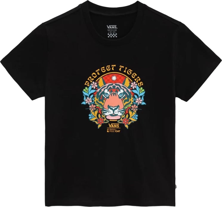 Vans T-shirt Kid Gr X Project Cat Tee Vn0a5i7cblk Zwart