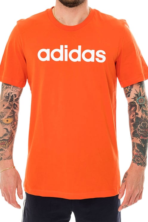 Adidas T-shirt Man Linear Tee Fm6227 Orange