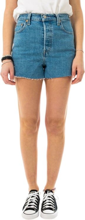 Levi's Shorts Woman Ribcage Short 77879-0005 Blauw