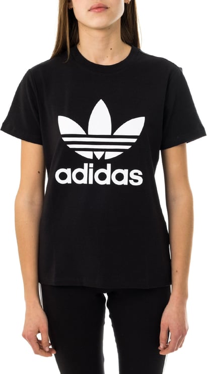 Adidas T-shirt Woman Trefoil Tee Gn2896 Zwart
