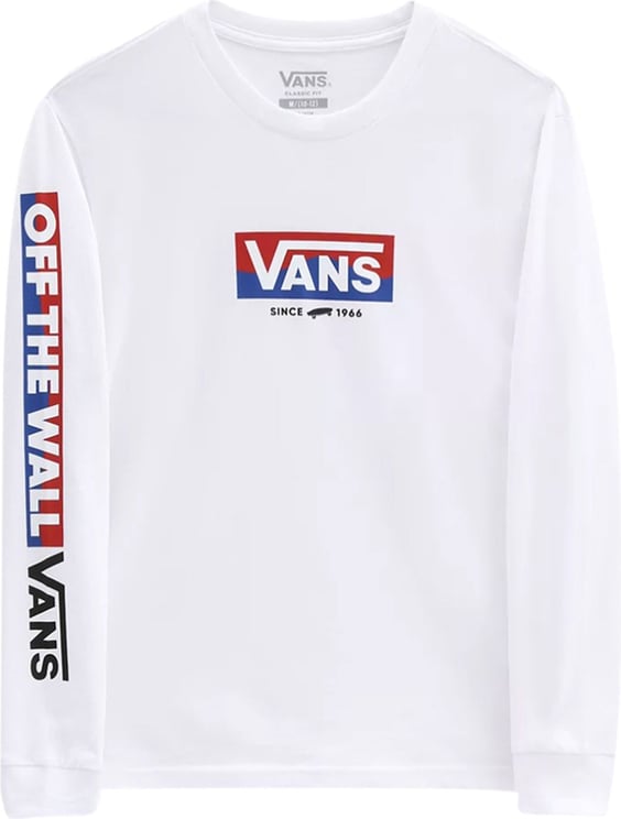 Vans Sweatshirt Kid By Easy Logo Ls Vn0a5fn8wht Wit