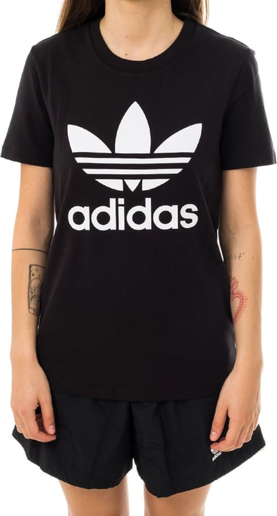 Adidas T-shirt Woman Trefoil Tee Fm3311 Zwart