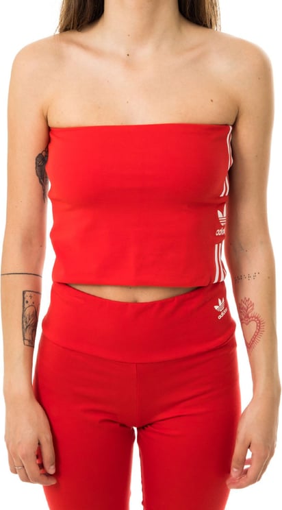 Adidas Top Woman Tube Top Fm9866 Red