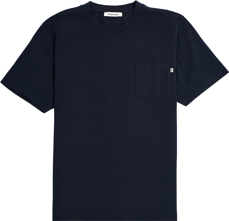 Wood Wood T-shirt Man Bobby Pocket T-shirt 12215702.2489.7000 Blauw