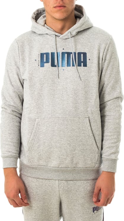 Puma Sweatshirt Man Cyber Graphic Hoodie 848174.04 Grijs
