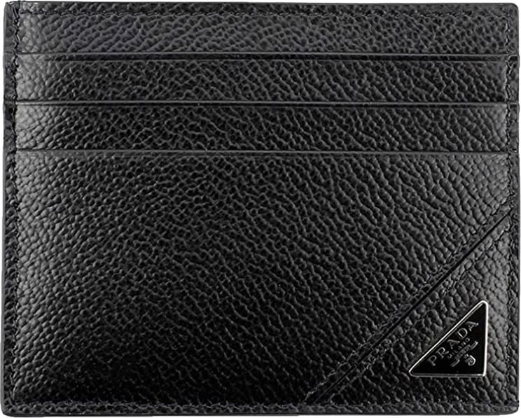 Prada Black Calf Leather Pocket Card Holder Mod.2MC223 2CB2 F0002