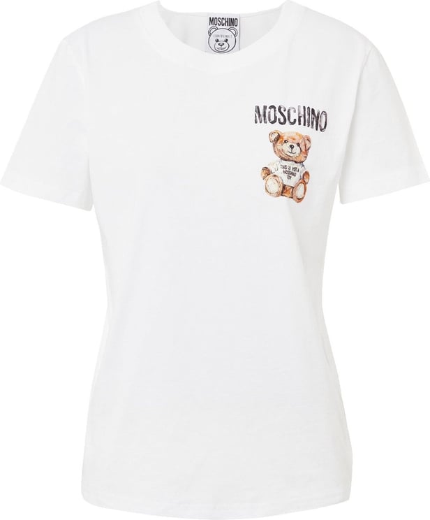 Moschino Moschino Couture Bear Logo T-Shirt Wit