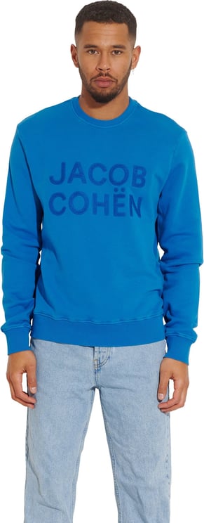 Jacob Cohen Jacob turquoise sweatshirt Blauw