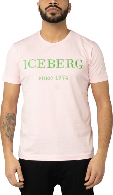 Iceberg T-shirt Jersey Pink Roze