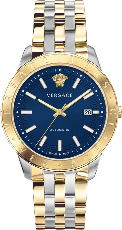 Versace VE2D00421 Univers automatisch horloge 43 mm Blauw