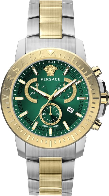 Versace VE2E00421 New Chrono horloge 45 mm Green