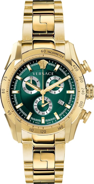 Versace VE2I00621 V-Ray chronograaf horloge 44 mm Green