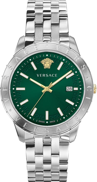 Versace VE2C00321 Univers heren horloge 43 mm Groen