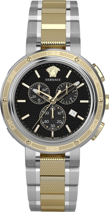Versace VE2H00421 V-Extreme Pro horloge 46 mm Black