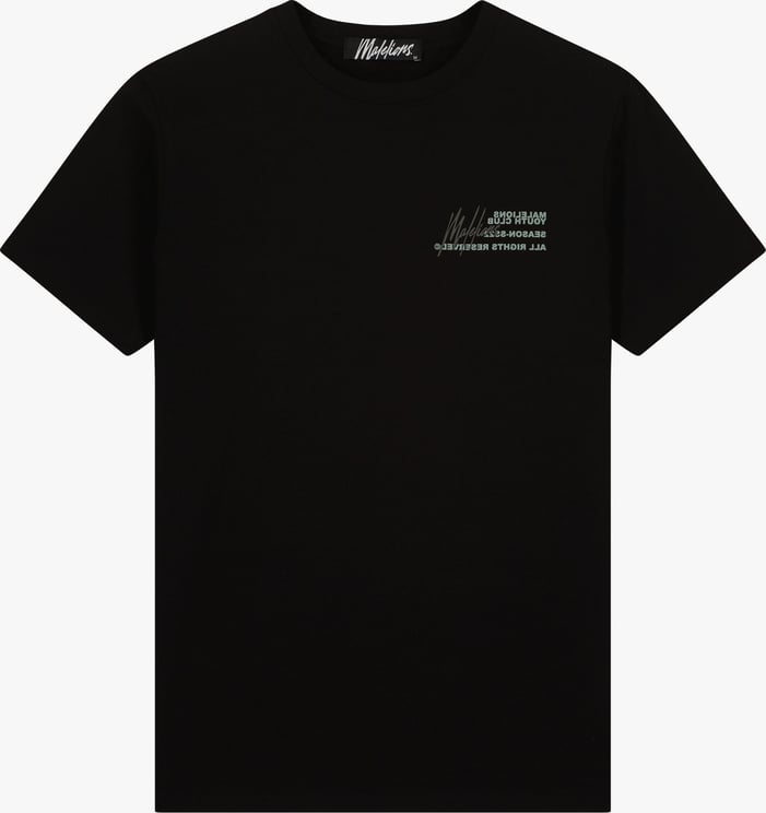 Malelions Men Youth Club T-Shirt - Black/Army Zwart